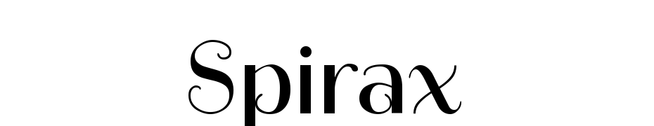 Spirax Regular Yazı tipi ücretsiz indir